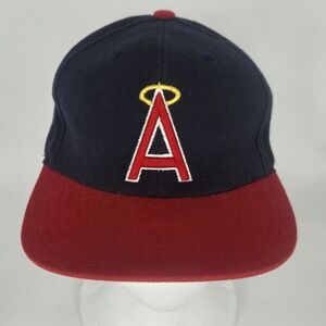 Vtg California Angels Logo American Needle Cooperstown Snapback Hat EXCELLENT